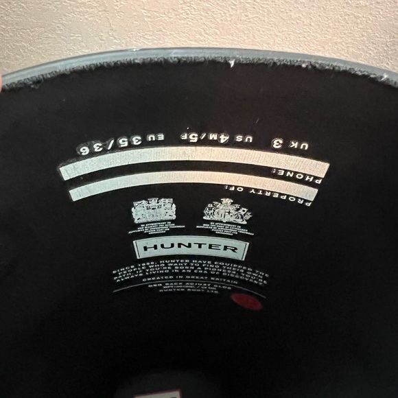 Hunter rain boots tall - Picture 2 of 3